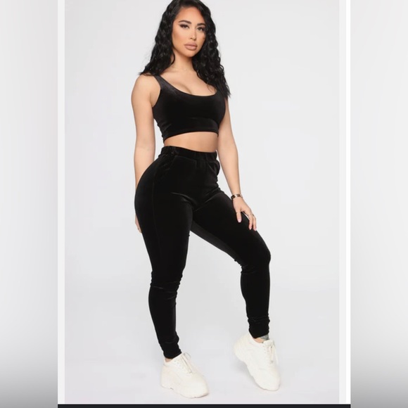 Fashion Nova Pants & Jumpsuits Fashion Nova Changing Rhythms Velvet